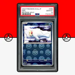 Pokemon PSA 10 Seel Reverse Holo 086/165 151 SV2A 2023 Japanese - Image 1