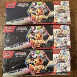 Pokemon TCG: Sam’s Club Prismatic Evolutions Surprise Box & Booster Bundle ( 3x) - Image 4