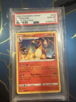 2020 POKEMON SWORD & SHIELD VIVID VOLTAGE #025 CHARIZARD PSA 10 - Image 2