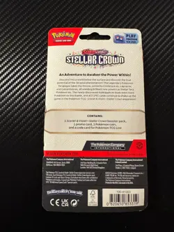 Pokemon Stellar Crown Checklane Blister Set Packs X2 Lot of 2 Boosters - Image 4