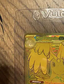 Pokemon TCG: Ascended Hero’s MEGA DRAGONITE EX 295/217 GOLD HYPER RARE - Image 4