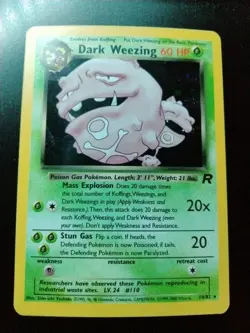 Pokemon Dark Weezing 14/82 Team Rocket Holo Rare Unlimited Holo NM - Image 1