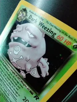 Pokemon Dark Weezing 14/82 Team Rocket Holo Rare Unlimited Holo NM - Image 2