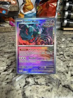 Pokemon TCG Flutter Mane Rare Masterball Holo 043/131 - Image 1