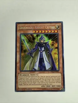 Yu Gi Oh Legendary Knight Critias (DRL2-EN002) 1st Edition (NM) - Image 1