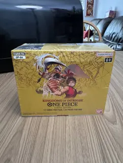 One Piece Card Game Kingdoms of Intrigue Booster Box English OP-04 dented corner - Image 1
