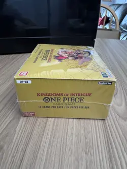 One Piece Card Game Kingdoms of Intrigue Booster Box English OP-04 dented corner - Image 2