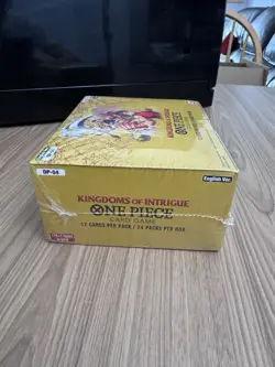 One Piece Card Game Kingdoms of Intrigue Booster Box English OP-04 dented corner - Image 4