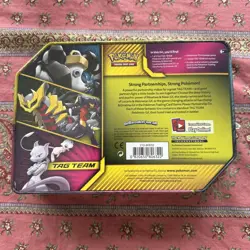 Pokemon TCG: Mewtwo & Mew GX Tag Team Tin [Brand New Factory Sealed!] RARE!! - Image 3