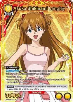 Asuka Shikinami Langley Alternate Art Foil - UE15BT/EVA-1-012 NM - Union Arena - Image 1