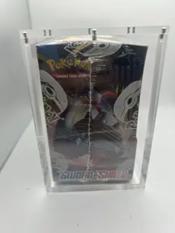 Pokemon TCG Sword and Shield Base Set Booster Box Sealed W/ Acrylic Case 820650806513 - Image 2
