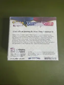 Sword And Shield Base Set Booster Box Pokemon Factory Sealed w/Soft Protector - Image 3