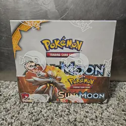 Pokemon Sun and Moon Base Set Booster Box Factory Sealed CLEAN - Image 1