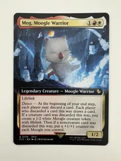 Mog Moogle Warrior Borderless MTG Magic the Gathering Card NM Near Mint FIC - Image 1