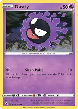 Gastly 055/198 Trick or Trade Regular NM-Mint Pokemon Card TCG - Image 1