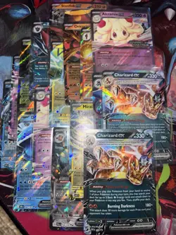 Pokemon TCG 28 Card Lot EX Holo Near Mint Charizard Ex Promo Multiple Sets Stamp - Image 1
