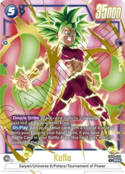 Kefla FB08-034 Alternate Art Saiyans Pride Dragon Ball English Card Fusion World - Image 1