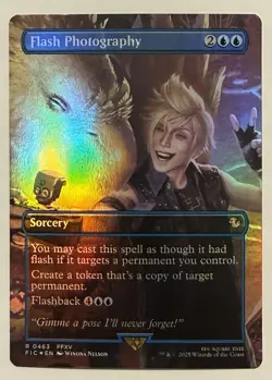 Flash Photography Borderless Foil - Commander: Final Fantasy MTG - Image 1