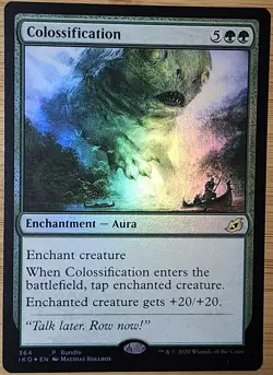 x1 Colossification Foil NM IKO 364 Ikoria Promo RARE MTG Magic The Gathering - Image 1