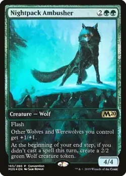 MTG English Nightpack Ambusher (2019 Convention Exclusive) NM Foil Promos: Media - Image 1
