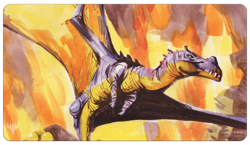 The Lost Caverns of Ixalan Bonehoard Dracosaur Standard card Playmat for Magic - Image 1