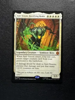 Anti-Venom, Horrifying Healer 1 MTG Marvel's Spider-Man Mythic Normal NM - Image 1