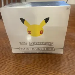 2021 Pokemon Celebrations Elite Trainer Box 25th Anniversary ETB NEW SEALED - Image 1