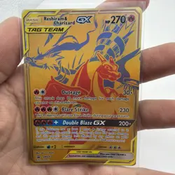 Pokemon TCG Reshiram & Charizard GX SM247 Tag Team Promo Card NM Condition - Image 1