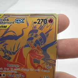Pokemon TCG Reshiram & Charizard GX SM247 Tag Team Promo Card NM Condition - Image 3