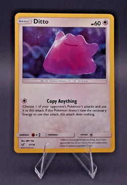 Ditto 17/18 Holo Rare - Detective Pikachu Pokemon TCG - NM - 2019 Movie Se - Image 1