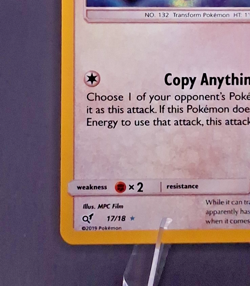 Ditto 17/18 Holo Rare - Detective Pikachu Pokemon TCG - NM - 2019 Movie Se - Image 5