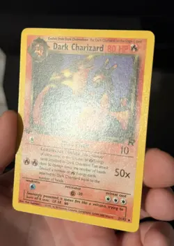 Dark Charizard 21/82 1st Edition Non Holo Rare Team Rocket Pokemon Card WOTC - Image 2