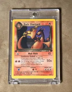 Dark Charizard 21/82 1st Edition Non Holo Rare Team Rocket Pokemon Card WOTC - Image 4