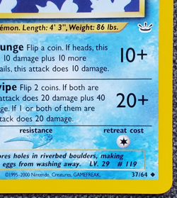 1st Edition Seaking - Neo Revelation - #37/64 - Vintage Pokemon Card 2001 WOTC - Image 4