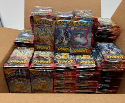 Lot of (400) Pokemon TCG Scarlet & Violet Surging Sparks Booster Packs Sealed - Image 1