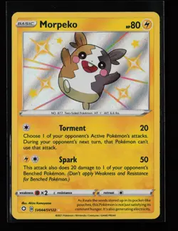 Morpeko SV044/SV122 Shiny Holo Rare Shining Fates: Shiny Vault Pokemon Card - Image 1