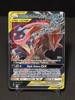 Pokemon Greninja & Zoroark GX 107/214 Unbroken Bonds Tag Team Holo - NM - Image 1