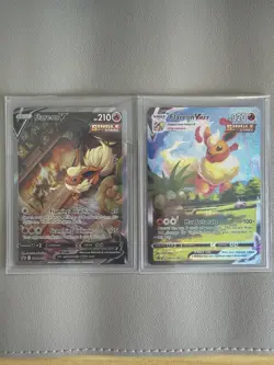 Flareon V SWSH179 + Flareon Vmax SWSH180 + Jumbo Full Art Promo Pokemon-1 - Image 2