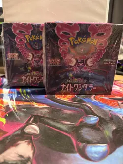Pokemon Japanese Booster Box Night Wanderer x2 s6va Japanese NEW w/shrink - Image 1