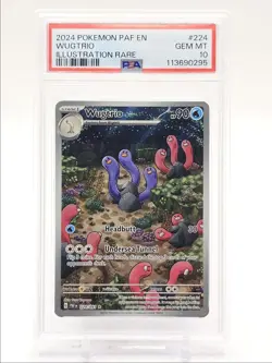 WUGTRIO 2024 POKEMON PALDEAN FATES ILLUSTRATION RARE 224/091 PSA 10 Q0004 - Image 1
