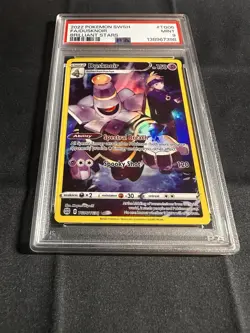 2022 Pokemon Sword & Shield Brilliant Stars TG06 Full Art Dusknoir PSA 9 Mint - Image 2