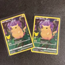 Lot of (2) Pokemon Pikachu TCG Celebrations Card 005/025 - Image 1