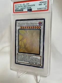 Yu-Gi-Oh Majestic Red Dragon (Ghost Rare) ABPF-EN040 PSA 8 - Image 2