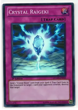 Crystal Raigeki Super Rare | RYMP-EN055 | Yu-Gi-Oh Card - Image 1