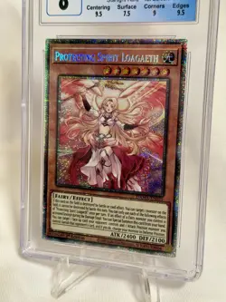 Yu-Gi-Oh Protecting Spirit Loagaeth 1st Edition Starlight Rare CGC 8 - Image 3