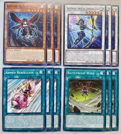 Yugioh! Battlewasp - Rapier the Onslaught Wind Armed Rebeellion Deck ROTA NM - Image 1