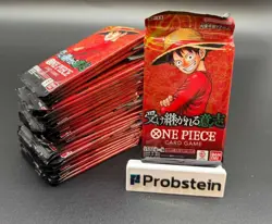 Lot of (30) One Piece Japanese OP-13 Carrying on His Will Booster Packs Sealed - Image 1