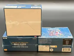 Lot of (3) One Piece English OP03 Pillars of Strength Booster Boxes Sealed - Image 1