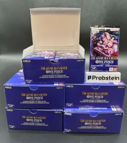 Lot of (120) One Piece English OP-14-EB04 The Azure Sea's Seven Booster Packs - Image 1