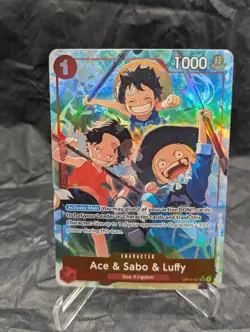 Ace & Sabo & Luffy OP13-007 Alternate Art One Piece English Carrying on His Will - Image 1